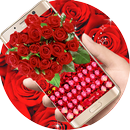 Red roses petal Keyboard APK