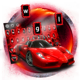 Red Speed Car Keyboard Theme icône