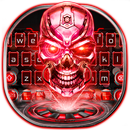 Red Technology Skull Keyboard Theme APK