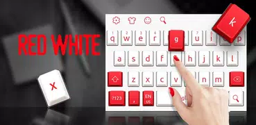 Красная белая клавиатура