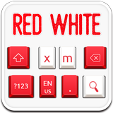 Rot Weiß Tastatur Zeichen