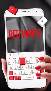 Screenshot 2 for Red White Keyboard