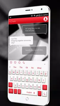Screenshot 3 for Red White Keyboard