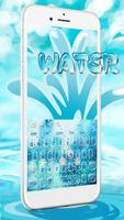 Water Glass Keyboard Theme capture d'écran 2