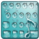Tema de teclado de água ícone