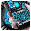 time travel future keyboard ai robot blue