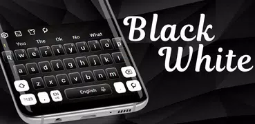 Classic Black White Keyboard