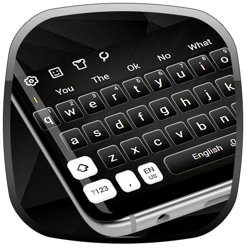 Classic Black White Keyboard