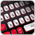 White And Red Simple Keyboard آئیکن