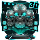 Icona 3D Tech Robo Skull