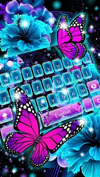 Screenshot 2 for Twinkle Flower Butterfly Keyboard