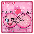 3D Valentine Love Emoji Keyboard Theme アイコン