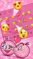 3D Valentine Love Emoji Keyboard Theme capture d'écran 1