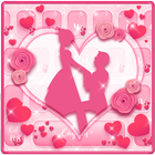 Pink Love Valentine Keyboard Theme biểu tượng