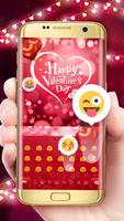 Valentine‘s Day Keyboard capture d'écran 2