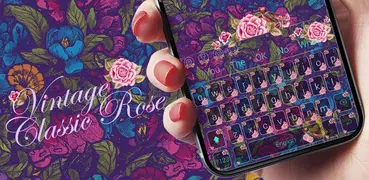 Vintage Classic Rose Keyboard