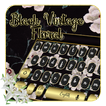 keyboard.theme.vintage.flower.black