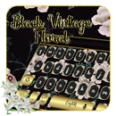 keyboard.theme.vintage.flower.black APK