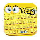 Yellow Cartoon Keyboard icon