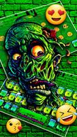 Zombie Graffiti Skull Keyboard Theme screenshot 1