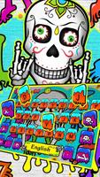 Zombie Skull Graffiti Keyboard скриншот 1
