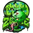 Zombie Skull Graffiti Cool Keyboard Theme