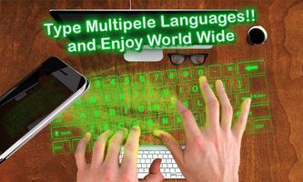 Simulator 3D Keyboard Hologram ภาพหน้าจอ 2