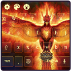 Fire Phoenix Bird Dark Theme Zeichen