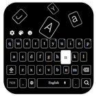 Invisível teclado preto ícone