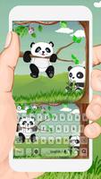 Panda Popular Keyboard Affiche