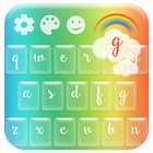 Teclado do arco-íris LGBT ícone