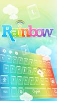 Teclado do arco-íris LGBT Cartaz