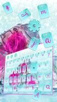 Frozen Rose Keyboard Affiche