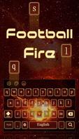 Football Fire Keyboard Affiche