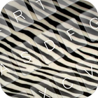 Girly Zebra Keyboard Theme icône