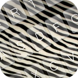 Girly Zebra Keyboard Theme ikon