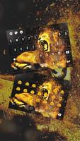 Blazing Lion Theme Keyboard poster