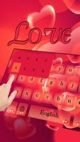 Love Scarlet Heart Keyboard capture d'écran 1