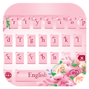pêssego flor rosa fofa teclado APK