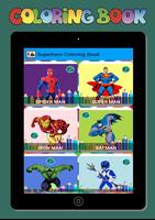 New Coloring Superhero for Kids capture d'écran 3