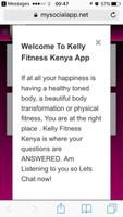 Poster Kelly Fitness Kenya App