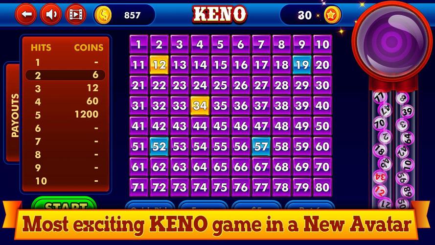 Current keno game number