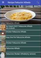 Recipe Fettucini Alfredo पोस्टर