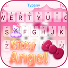 Kitty Angel: Pink and lovely Theme&Emoji Keyboard ikona