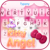 Kitty Angel: Pink and lovely Theme&Emoji Keyboard icône
