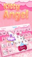 Kitty Angel: Pink and lovely Theme&Emoji Keyboard постер