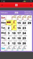 Malaysia Calendar 2016 plakat