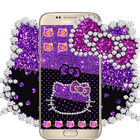 Purple Black Kitty icono