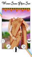 Women Fashion Saree Photo Suit Poster