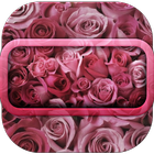 Cute Rose Battery icône